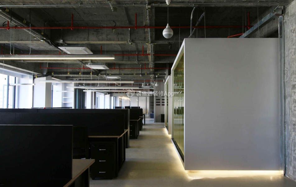 天津写字楼工业风格办公室装修设计效果图