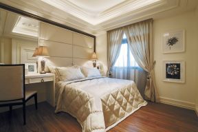 合肥现代风格新房卧室床头软包装修设计图