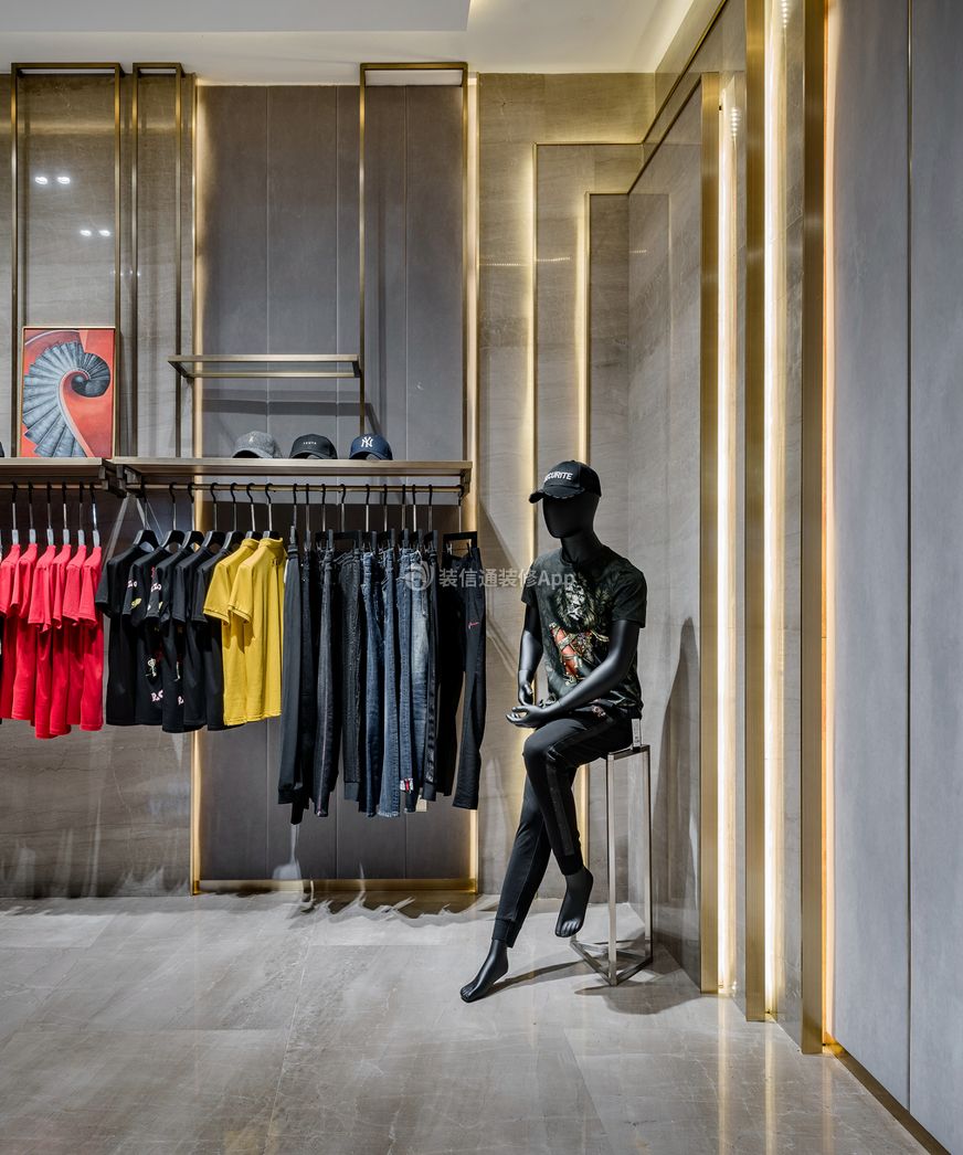 天津商场现代风格服装店装修设计图欣赏