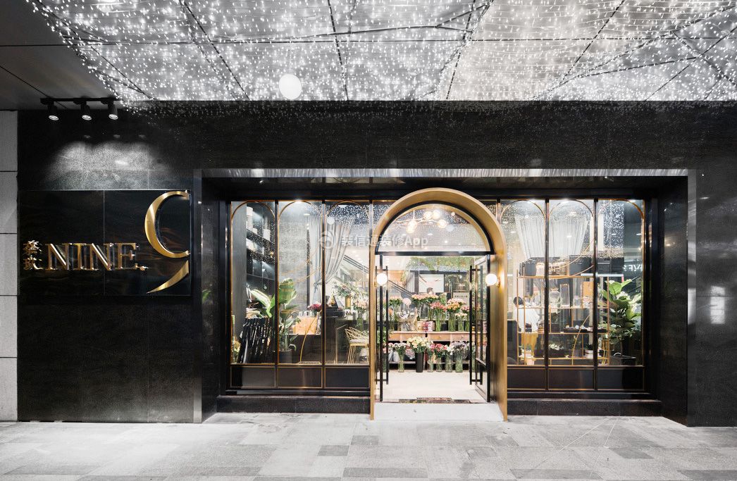 天津商场欧式风格花店门头装修设计图欣赏