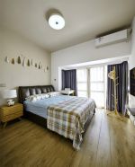 合肥毛坯房装修北欧风格卧室实木地板设计图