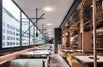 2023天津餐饮店装修大厅天花设计效果图片