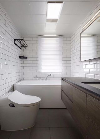 合肥北欧风格卫生间浴缸装修设计图片