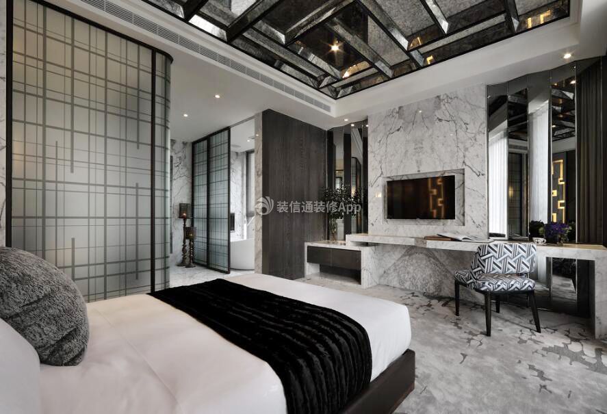 天津酒店客房现代风格装修设计图片
