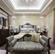 深圳美式古典风格样板房卧室装修设计图