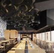 深圳现代风格餐饮店室内吊顶装修设计实景图