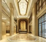 中式现代风格1500平米酒店装修效果图