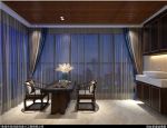珠江南湾190平米中式风格四居室装修设计效果图