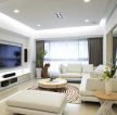 深圳现代简约风格客厅白色沙发装修装饰图片