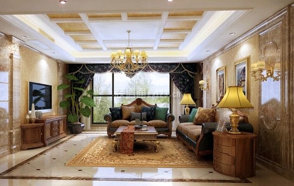 美式风格客厅效果图 美式风格客厅