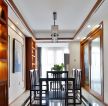 深圳中式风格家庭餐厅吊灯室内设计效果图
