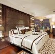 2023深圳中式风格新房卧室室内背景墙设计图