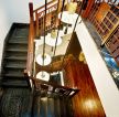 深圳中式别墅室内旋转楼梯设计效果图大全