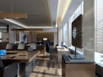 600平米办公空间装饰设计装修效果图案例