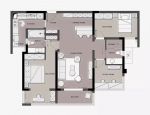 澳门山庄102平米二居室轻奢装修设计效果图