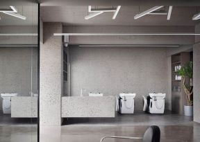 2023杭州美发店洗手区装修设计图片大全