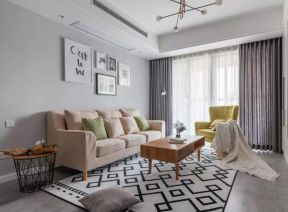 深圳北欧风格房屋客厅布艺沙发装修图片