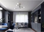 西安梵佐装饰分享西咸新区阳光城西西里116平米三居室装修简约复古风，高级灰搭配静谧蓝，满眼的高级感！
