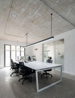 办公室吊顶效果 工业风格办公室装修 工业风格办公室设计 
