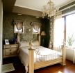 北京高档别墅卧室床头背景墙装修设计图片赏析