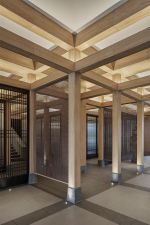 天津中式禅意风格会所走廊设计装修效果图
