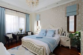 北京欧式风格别墅卧室壁纸装修设计图片2023