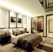 天津家庭别墅日式风格卧室装修设计图片2023