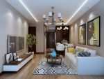 蓝光海悦城85平米美式风格两居室装修效果图