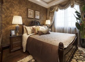 美式古典卧室装修效果图 美式古典卧室 美式卧室灯效果图