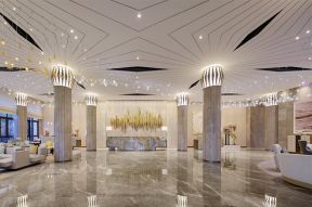 深圳现代风格酒店大厅装修装潢设计图