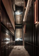 北京饭店餐厅走廊背景墙装修装饰效果图