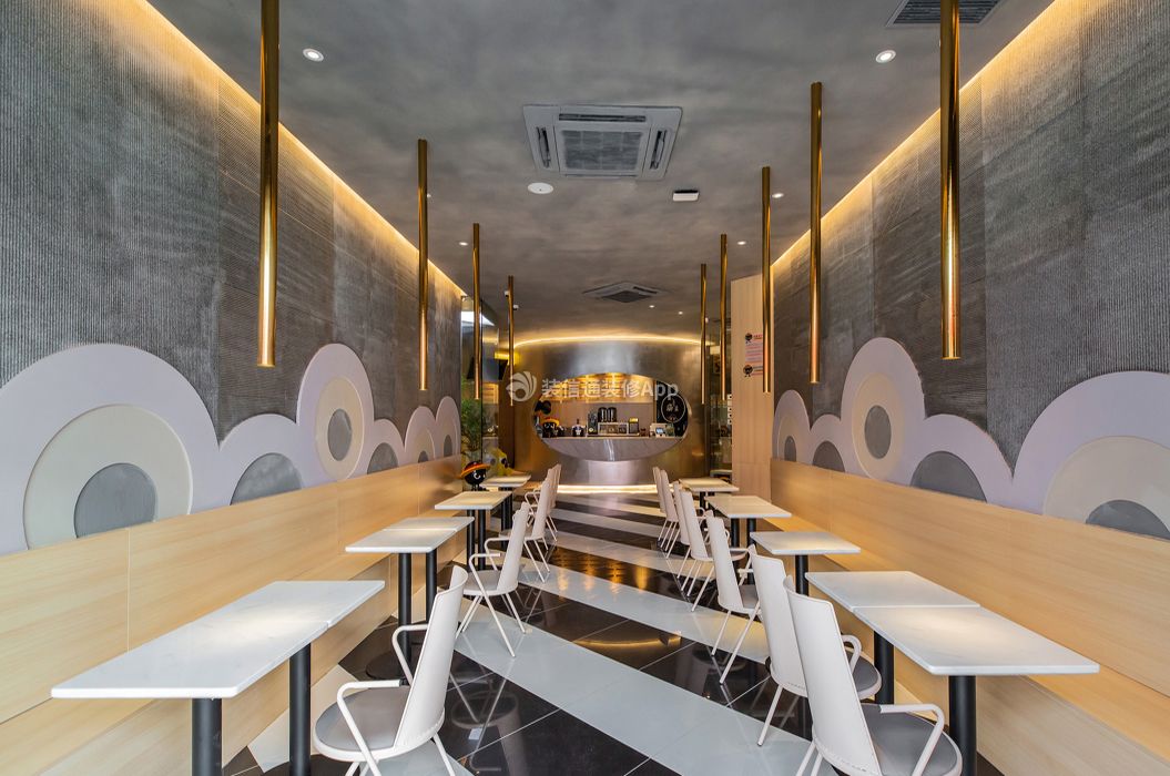 2023上海小饭店室内地板砖装修效果图
