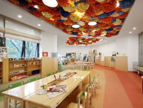 深圳幼儿园画室吊顶设计装修实景图