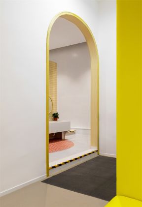 深圳市幼儿园室内拱形门设计装修效果图 
