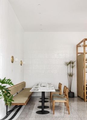 2023上海小饭店装修室内桌椅设计效果图