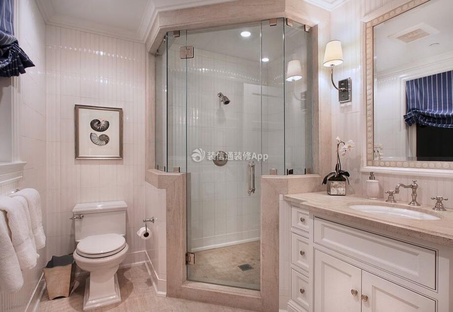 贵阳大户型家庭卫生间淋浴房装修设计图 