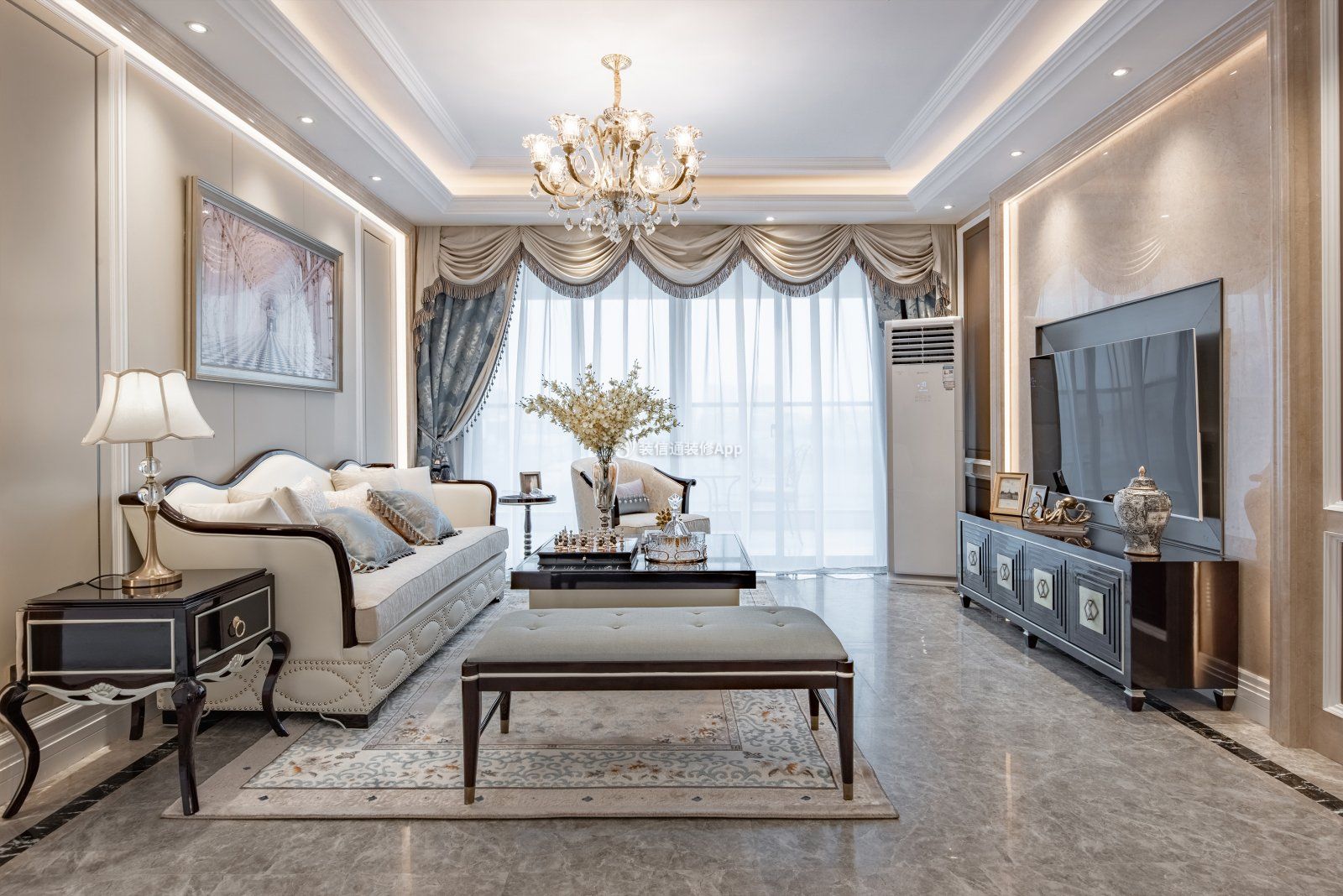 北京欧式新房客厅室内装饰设计图片大全