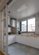 北京简约欧式厨房室内橱柜装饰设计效果图