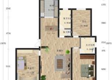 【長治裝修日記】三房兩廳簡約風(fēng)格裝修 木板做電視背景墻真漂亮