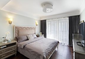 欧式卧室装潢效果图 欧式卧室装修效果 卧室壁灯效果图图片  