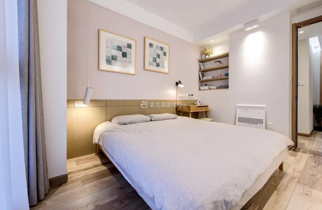 北京100平房子卧室床头设计装修效果图