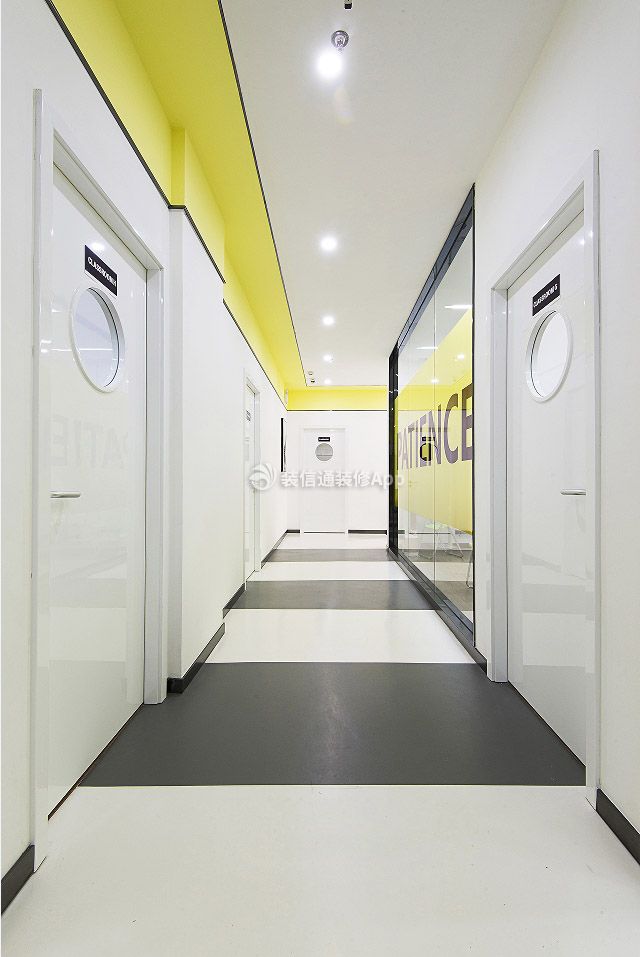 2023重庆学校简约风格走廊装修设计效果图