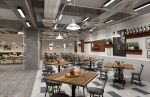 1000平互联网公司员工食堂设计装修案例