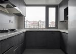 北京新房装修现代风格U型厨房设计图