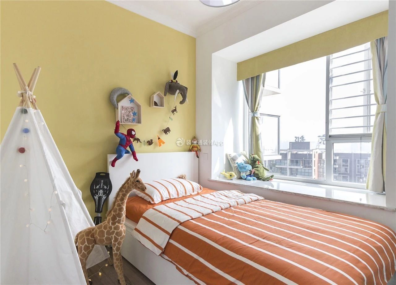 北京60平老房儿童卧室墙面装修设计图