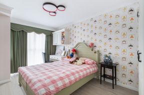 儿童卧室装饰效果图 儿童房壁纸贴图 