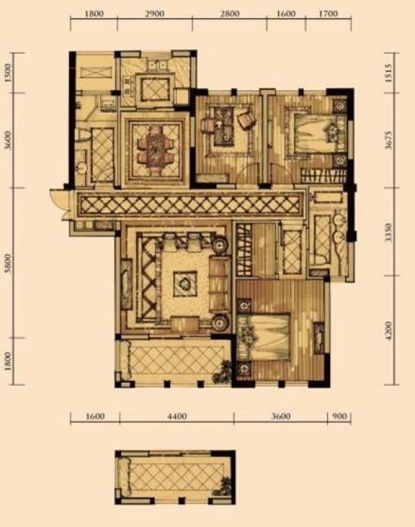 十堰卢浮宫楼盘户型图