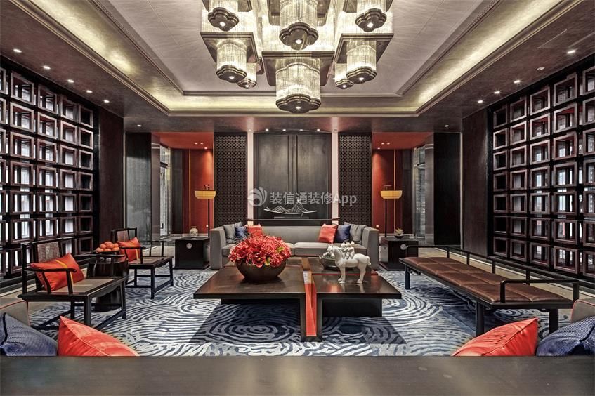 北京新中式风格五星级酒店室内装修图片