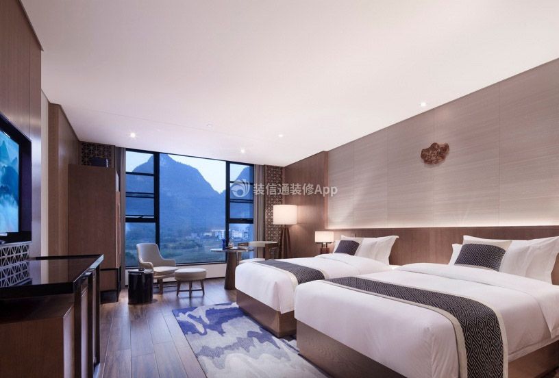 北京度假酒店标间室内装修装潢图片