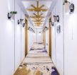 北京简约风格高档酒店室内走廊装修图片